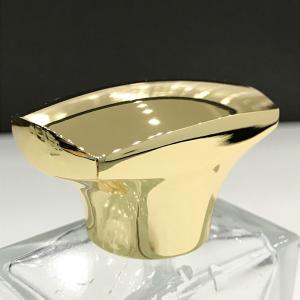 China Zamak Perfume Cover - Rectangle Design with Customizable Silk Screen Printed Logo wholesale