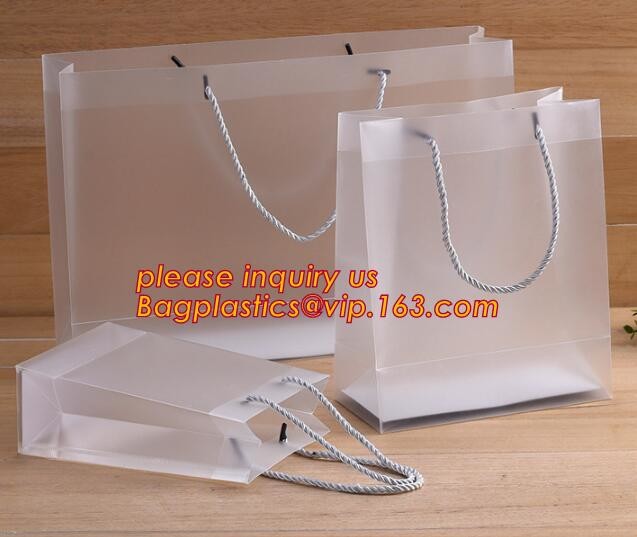 Promotional customized high quality soft loop plastic cloth bag,manufacturer custom soft loop handle polyethylene PE pla
