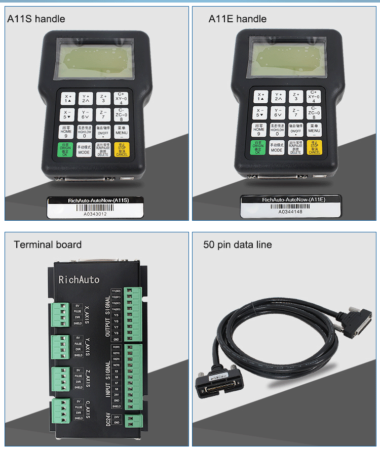 Cnc Router Controller Richauto DSP Controller For 3 Axis CNC Router A11E