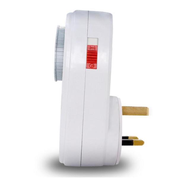 24 Hours Programmable Mechanical Mini UK Plug Timer Switch 230V Energy Saver