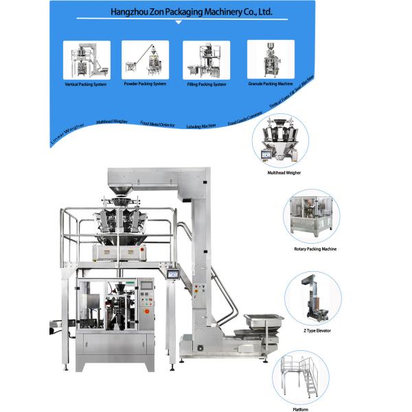 Zip Lock Premade Bag Packaging Machine For Beef Jerky Dried Meat