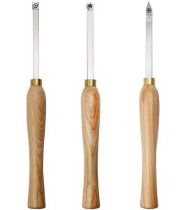 Mini Carbide Wood Lathe Turning tools Combo set with Wood Handle For Turning Pens or Small to Mid-Size Turning Project