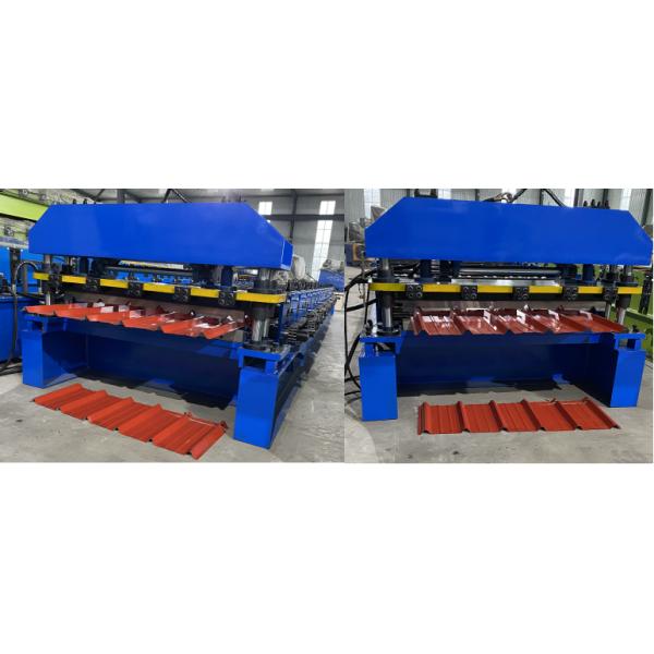 Metal Roofing Steel Sheet Roll Forming Machine 75mm For Saudi Arabia