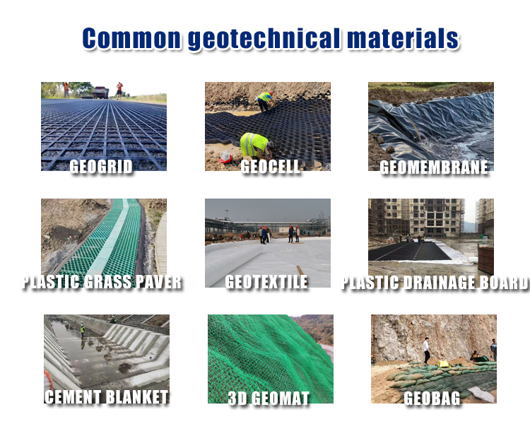 Geogrids for Driveway Road Reinforcement Retaining Wall Plastic Bia-xial Geogrid