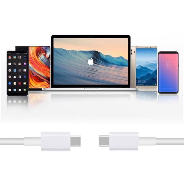 3A TPE Type-C to Type-C USB Data Cable USB Charging Cable For Computer, Mobile Phone, Tablet, Power Bank