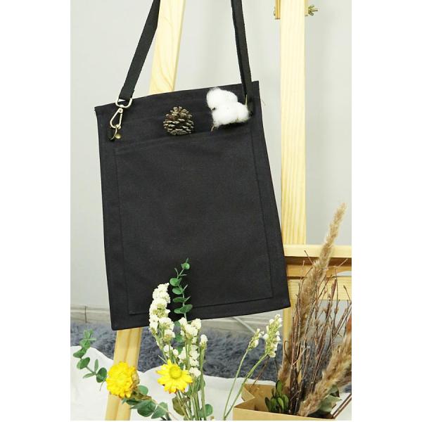 Black Waitress Money Pouch With Adjustable Web Belt Fits IPad Mini