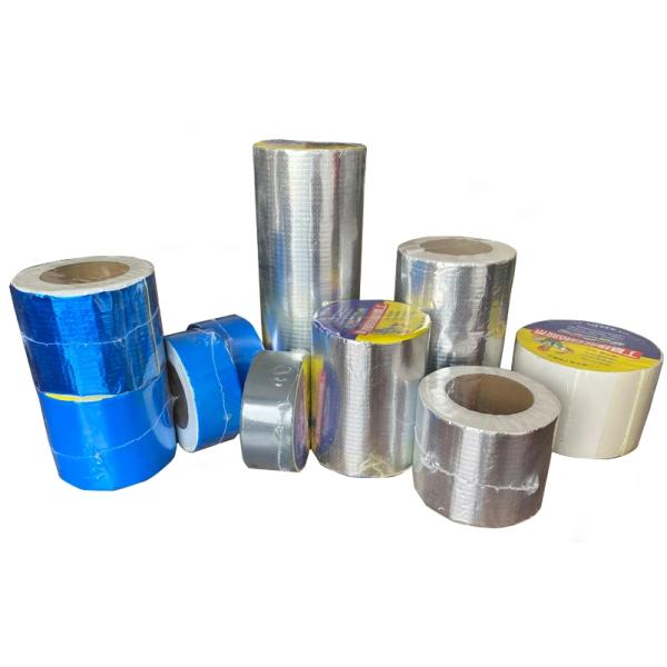 White color adhesive Aluminium Butyl Rubber Tape For Construction Surface Flashing