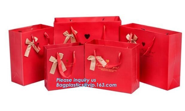 Fashion Custom Printing Luxury Gift Shopping Carrier Paper Bag With Your Own Logo Print,strong twisted handle black leat