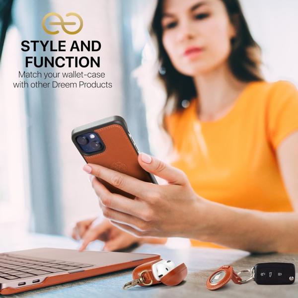 iPhone 13 Wallet case / 2-in-1 shock case and detachable vegan leather set, MagSafe compatible, RFID-protected