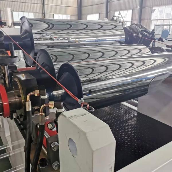 Plastic Sheet Extruder Machine / High Speed ABA Three Layer PP PS ABS HIPS Roll Sheet Extrusion Line