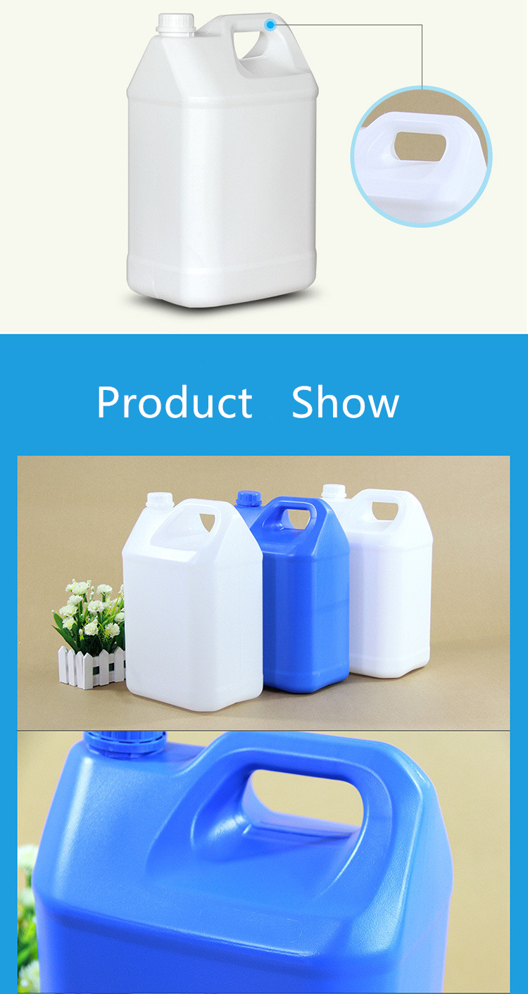 Customized Logo 1Gallon Square Plastic Jerry Can for Wine Oil and More