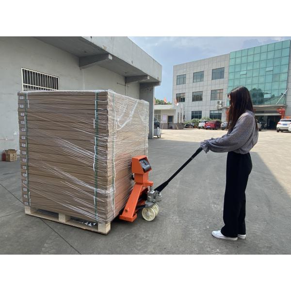 Hydraulic Pallet Jack With Weight Scale , Brake Pallet Truck With Weighing Scale