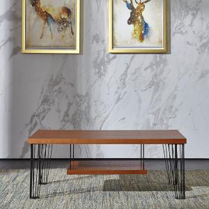 KD Packaging Anti-Scratch E1 MDF Wooden Double-Layer Coffee Table