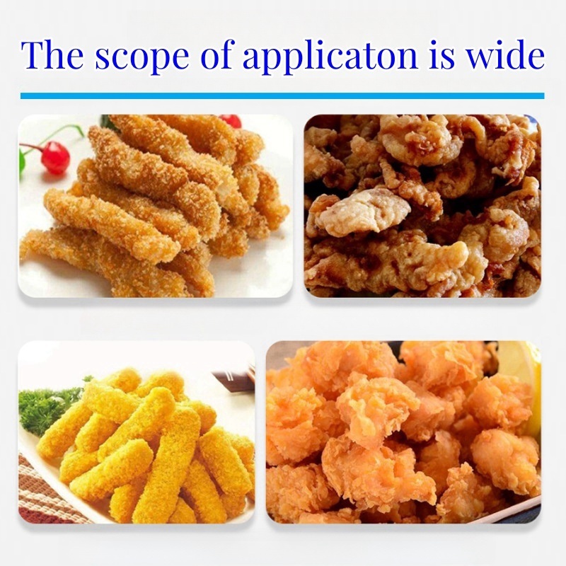 Chicken Nuggets and Chicken Popcorn Flouring Machine