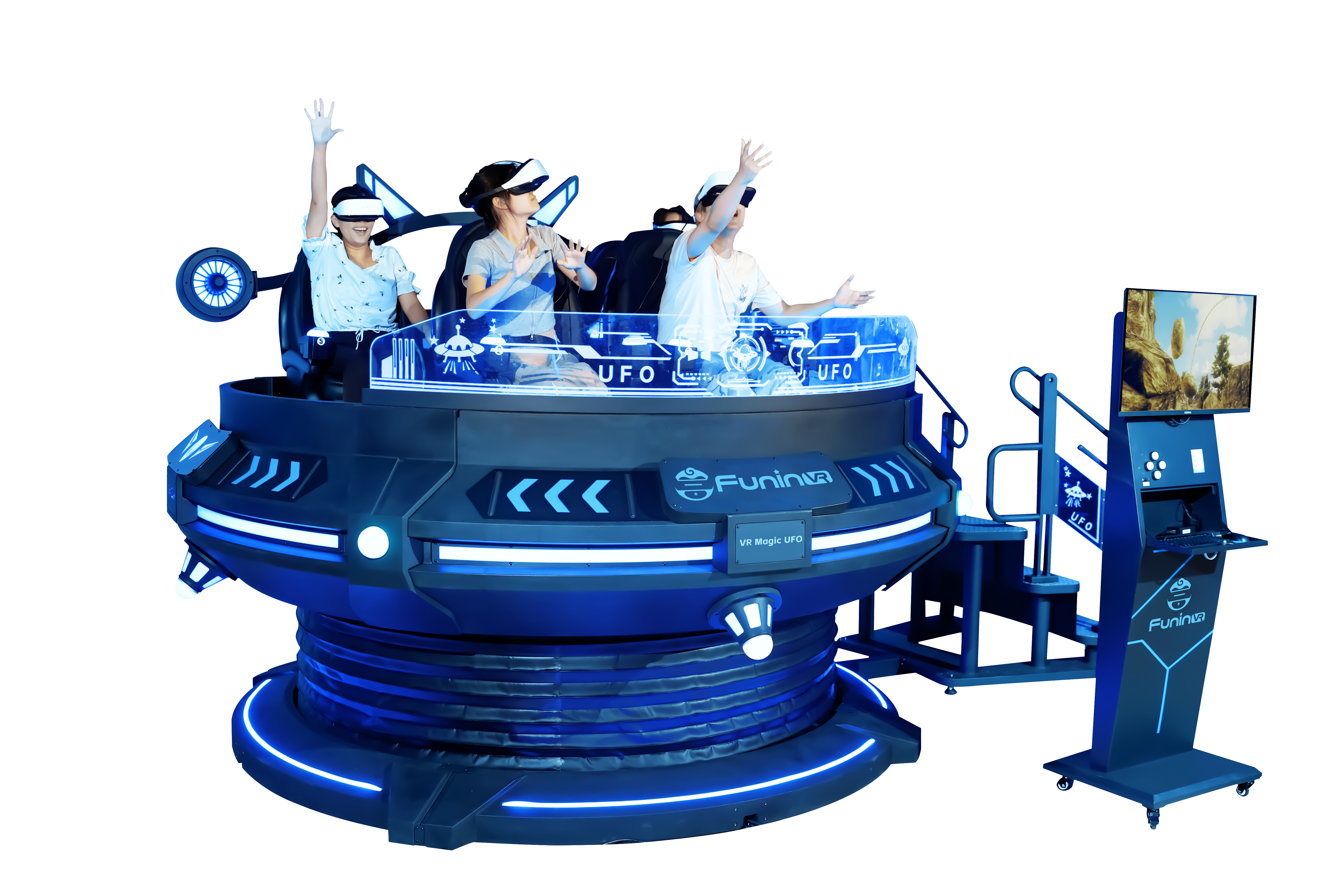 Entertainment 55 Inch Screen 9D VR Chair AC220V 5 Seats
