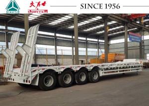 China 4 Axle 80 Tons 20/30/40FT Low Bed Truck Trailer With Spring Suspension wholesale