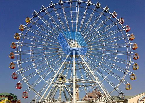 Quality 65m Amusement Park Ferris Wheel 4p/Cabin Color Customized Grand Ferris Wheel for sale