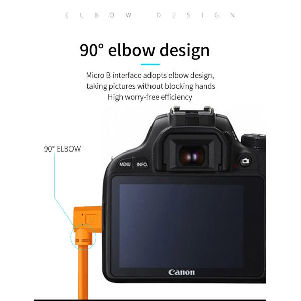 Micro B Type C 8pin 90 Degree Cable For Camera To Computer Data Transfer