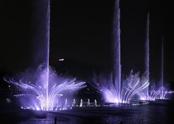 Quality Contemporary Park Water Fountain , Colorful Musical Dancing Fountain Project for sale