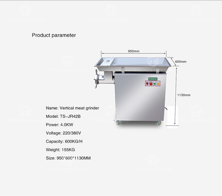 4KW Mashed Meat Mincer Machine Electric Commercial stainless steel multifunctional