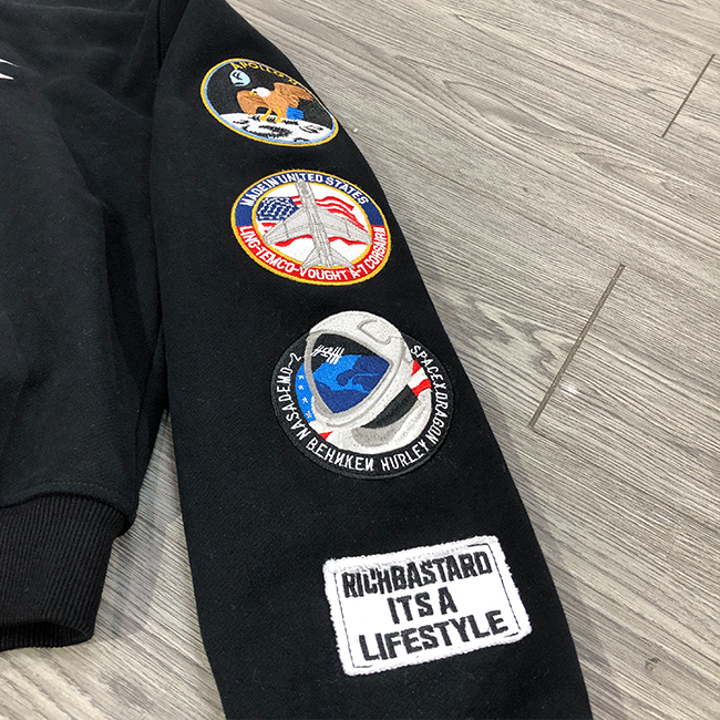Custom Embroidery Patch Logo Hoodie Screen Print 100% Cotton Fabric Zip Up Boxy Cropped Oversized French Terry Hoodie