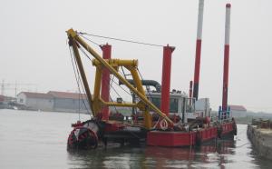 China 43M Capacity Mud Dredger Vessel 500 Cubic Meters Per Hour GPS Navigation System wholesale
