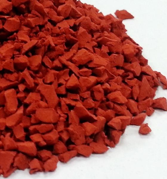Quality Red Non Toxi Playground Rubber Granules Mulch EPDM WAF Certification for sale