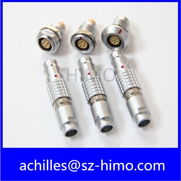 Quality push pull self-locking 3pin lemo Microphone connector 1B series 00 series male and female plug and socket for sale