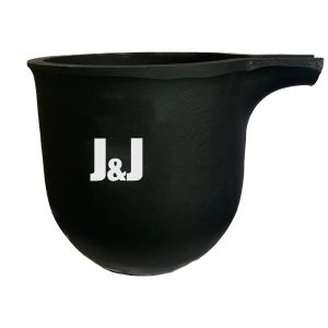 Heat Resistant Gold Melting Crucible Graphite Cylindrical Shape High Durability