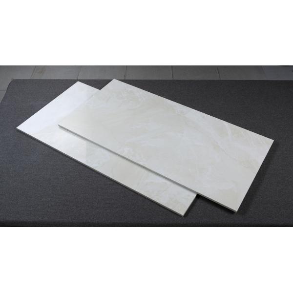 Custom Made Beige Marble Look Porcelain Tile Bathroom Scratch Resistant