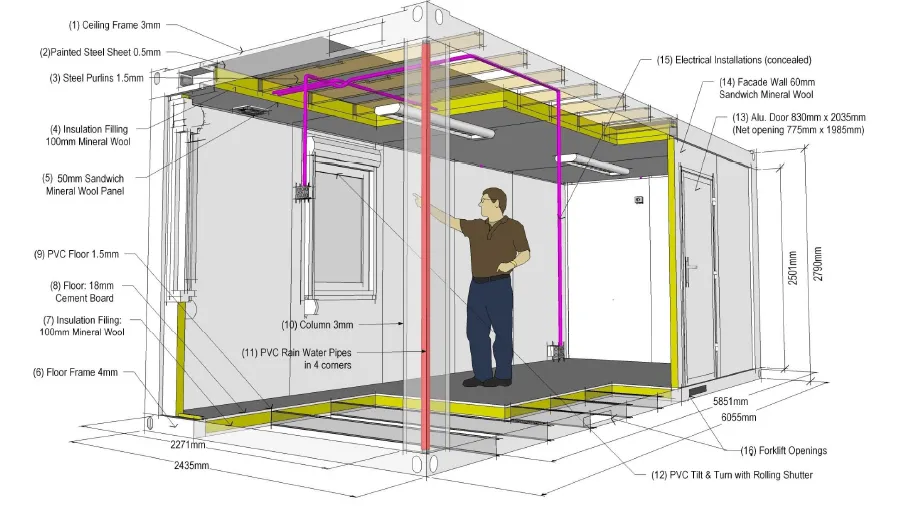 Designer Manufacturer Restaurant Modular Prefab House Hotel Containers