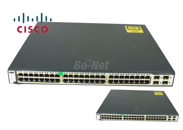 Quality WS-C3750G-48TS-S Used Cisco Switches 48 Port 10/100/1000M Managed Network C3750G Series for sale