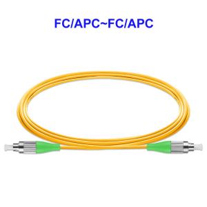 China Yellow Fiber Optic Pigtail FC APC FC APC Patch Cord Single Core wholesale