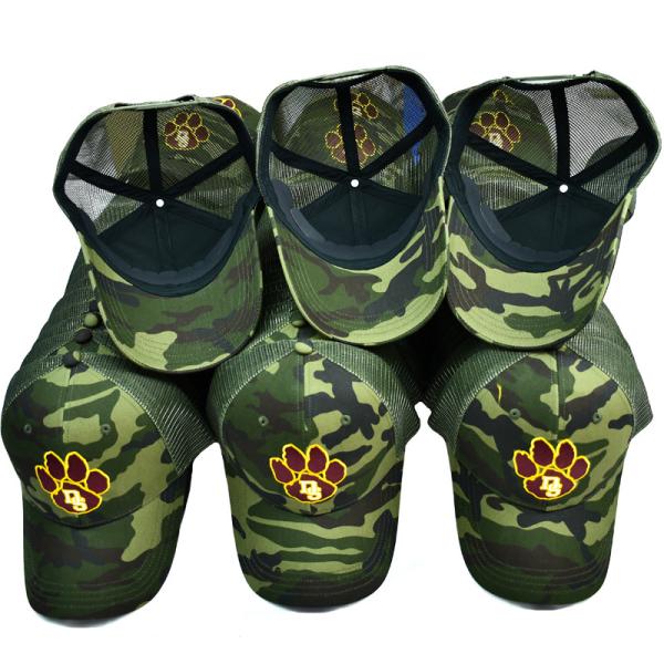 Green Mesh Trucker Hat Custom 6 Panel Gorra Trucker Cap With Embroidery Logo