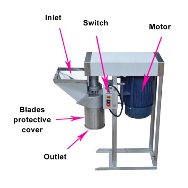 300 KG/H Garlic Processing Plant Potato Chopper Onion Grinding Processing
