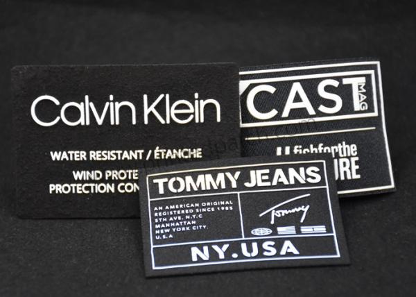 Quality 5 Colorway Printed Iron On Labels Woven Labels With Own Logo for sale