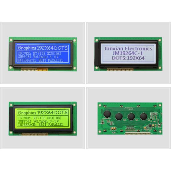 192x64 4.3 Inch Monochrome LCD Module , Compact 5V Parallel Interface Graphic LCD Screen