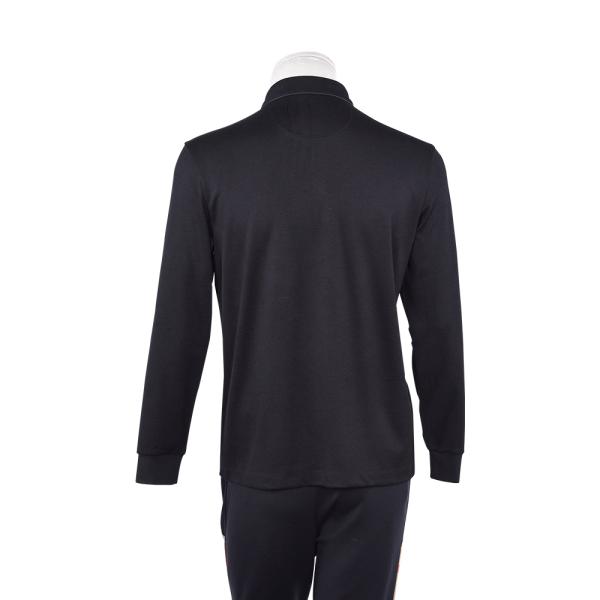 Autumn Long Sleeve Unisex Polo Shirts 100% Cotton OEM ODM Custom Logo Printing