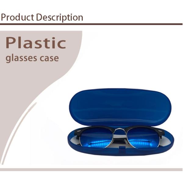 Blue Glasses Packing Plastic Spectacle Case Custom Logo