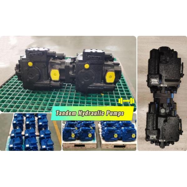 Hydraulic tandem pump customization Custom Design Tandem Hydraulic Pumps Variable Displacement for Mobile Applications