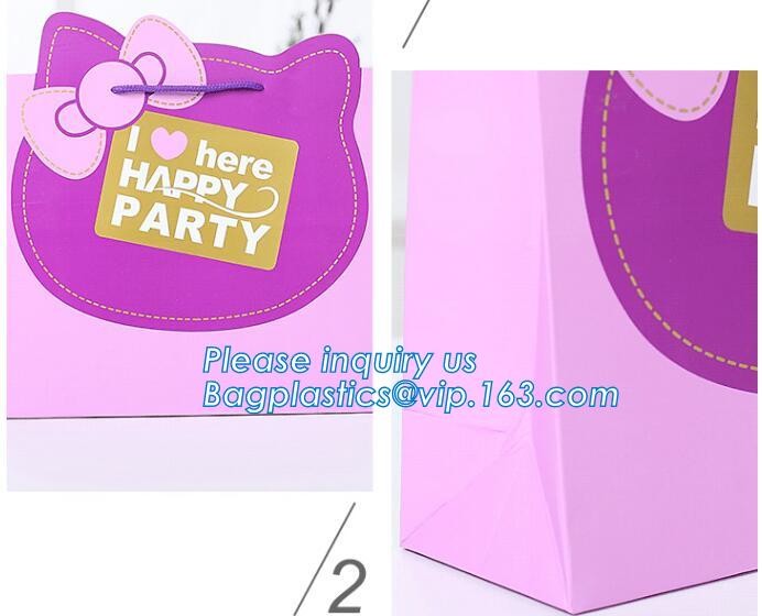 Custom paper bag with handle coated white paper bag printing pattern flower carrier bag,Flower carrier paper bags with d