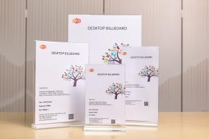 Vertical Type T Shape Acrylic Sign Holder for Menu Table Board with Best Price