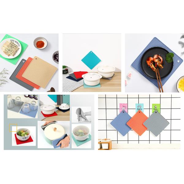 Waterproof Splash Guard Mat Table Mats For Kitchen Anti-Scalding Silicone Pad