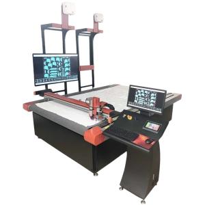 China Blue Frame Silver Case Cutting Machine Frame and Case 2516 Fabric CNC Digital Cutter wholesale