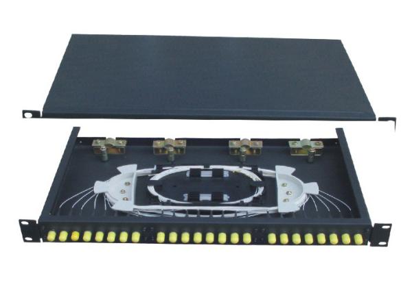 Quality 19 inch FTTB ST Fixed Fiber Optic Terminal Box with 12port Simplex for sale