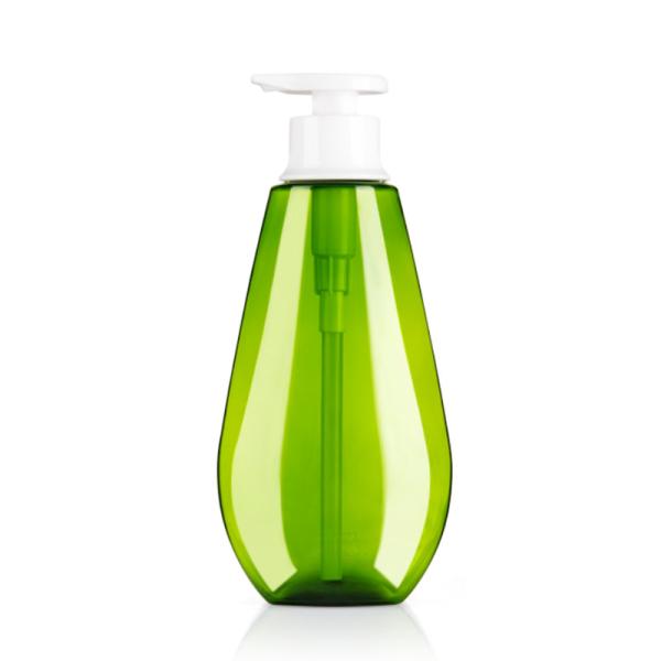 Quality OEM ODM Liquid Soap Bottles 520ML Unique Shape PCR PET Bottles With Lotion Pump for sale