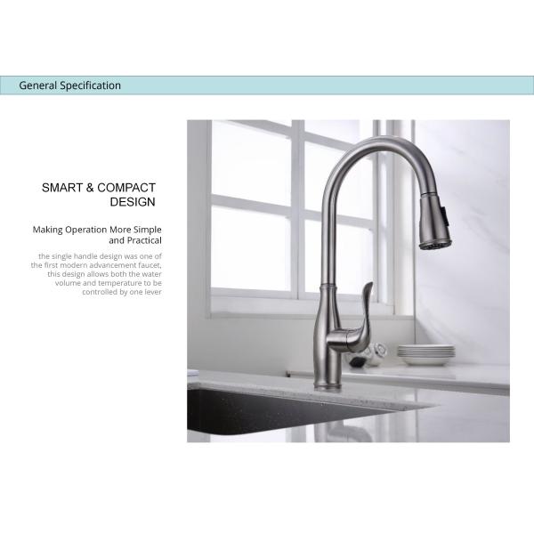 IPX5 Pull Out Spray Kitchen Faucet
