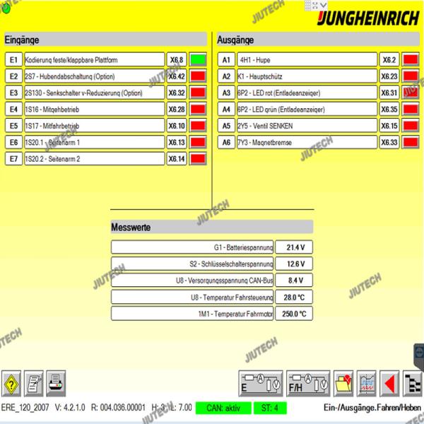 Ready to use Forklift Diagnostic tool JUDIT4 Jungheinrich Judit box Incado with CF19 laptop installed Jungheinrich judit