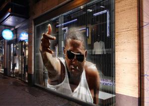 China Indoor P3.9 Transparent Glass LED Display Wide View Angle LED Video Display Panels wholesale