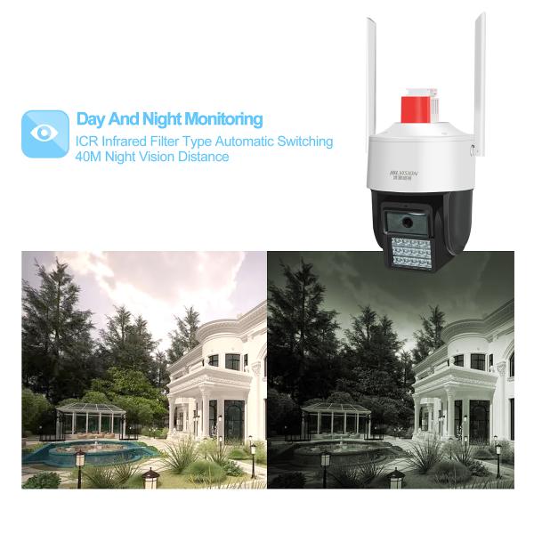 White C2430TS-40E Network Camera with Wi-Fi Connectivity and One-way Audio Function